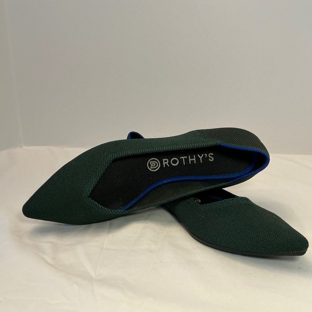 Rothy’s Emerald Green Point II Flats - Like NEW!